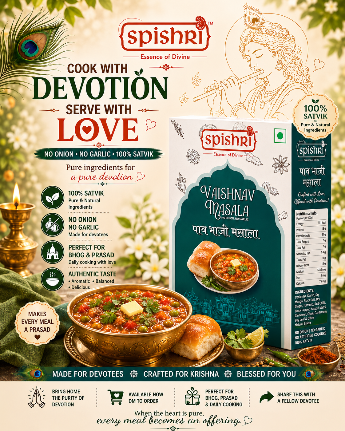 Spishri Pav Bhaji 100gm